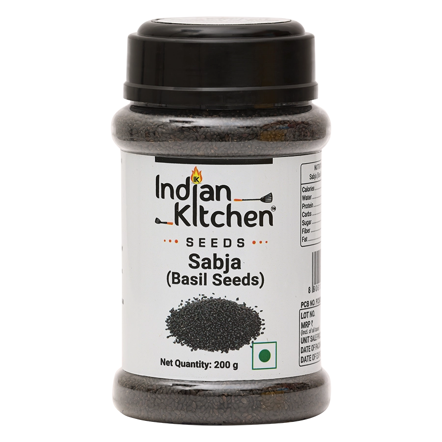 Indian Kitchen Basil Seeds (Sabja) 200g Indian Kitchen Basil Seeds (Sabja) 200g - Indian Kitchen